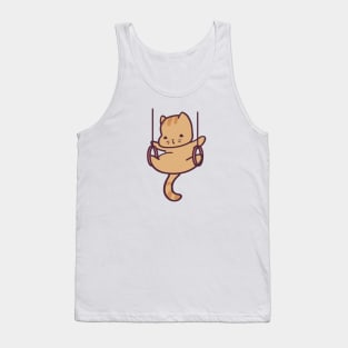 Cute Cat Gymnast Tank Top